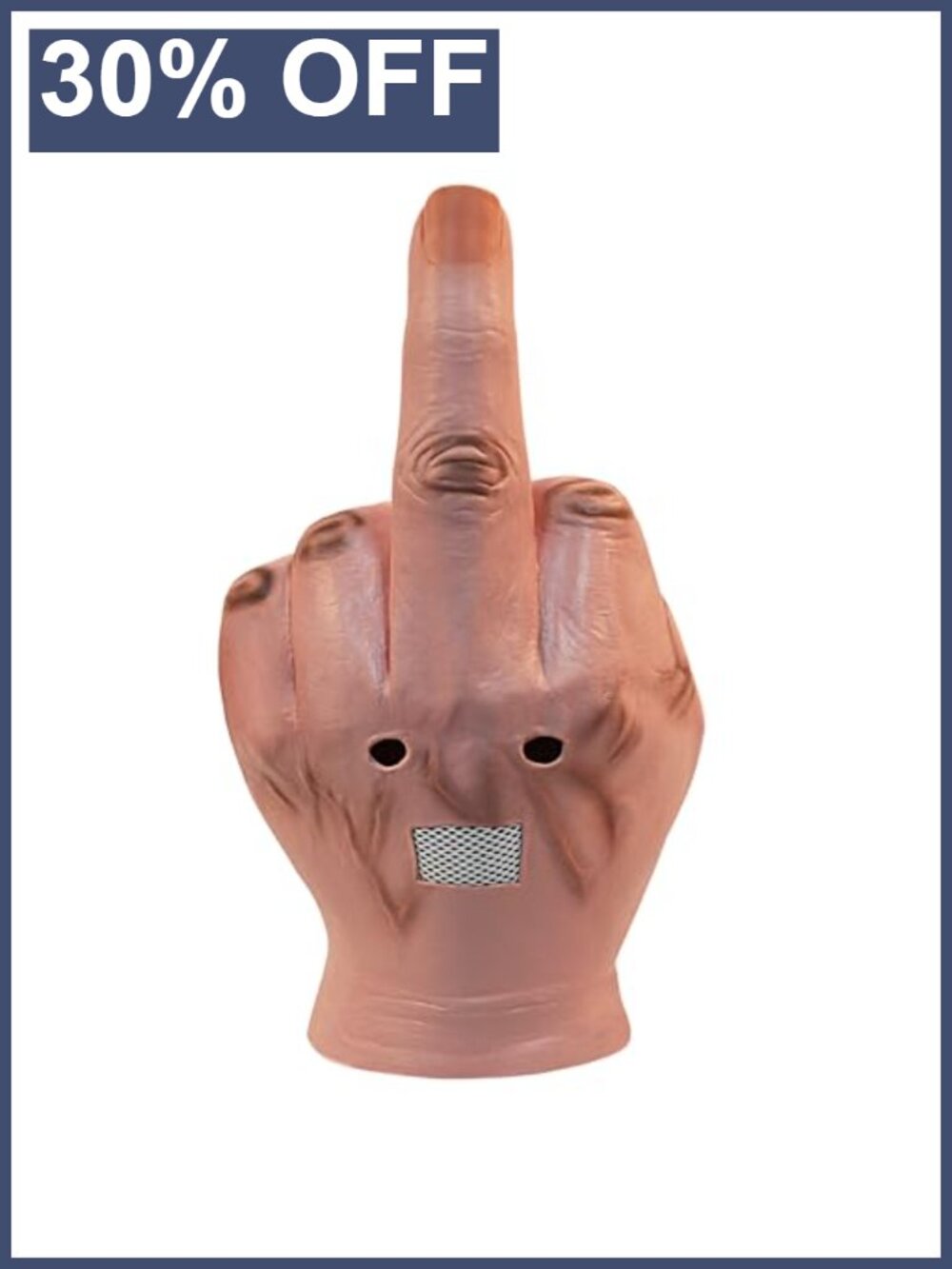 Latex Middle Finger Head Mask Costume Party Prop Adult Funny